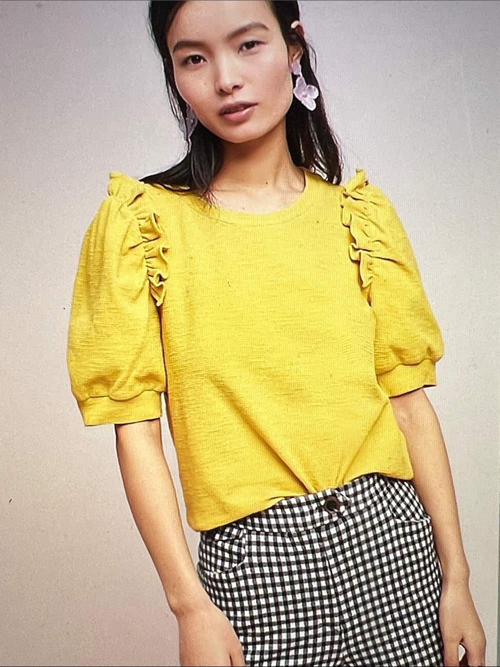 Anthropologie Chelsea Puff-Sleeved Top by Blue Tassel